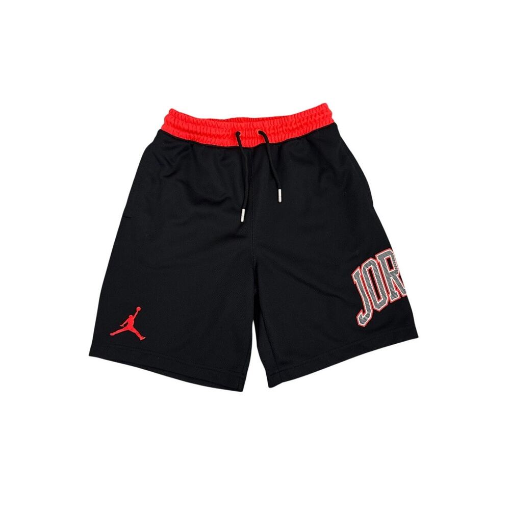 Jordan Retro Home and Away Athletic Shorts Black Orange Youth Large 12/13